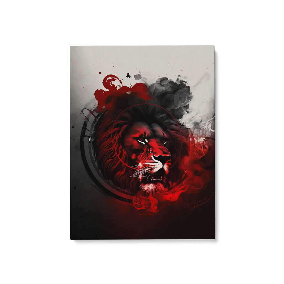 Black & Red Lion