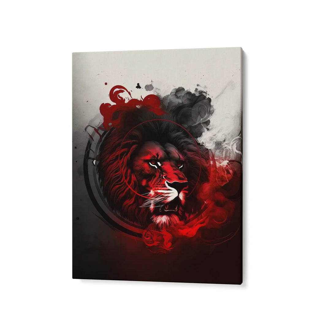 Black & Red Lion