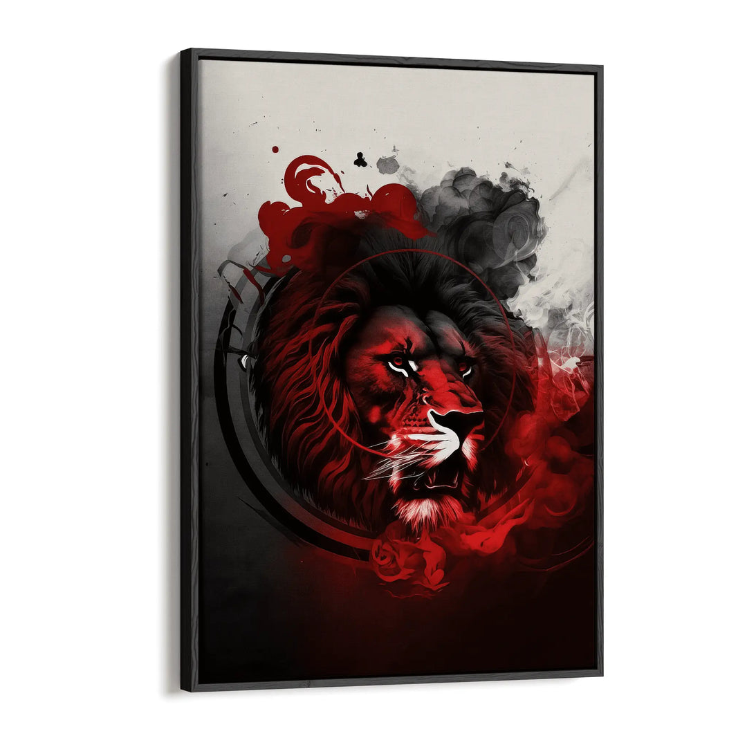 Black & Red Lion